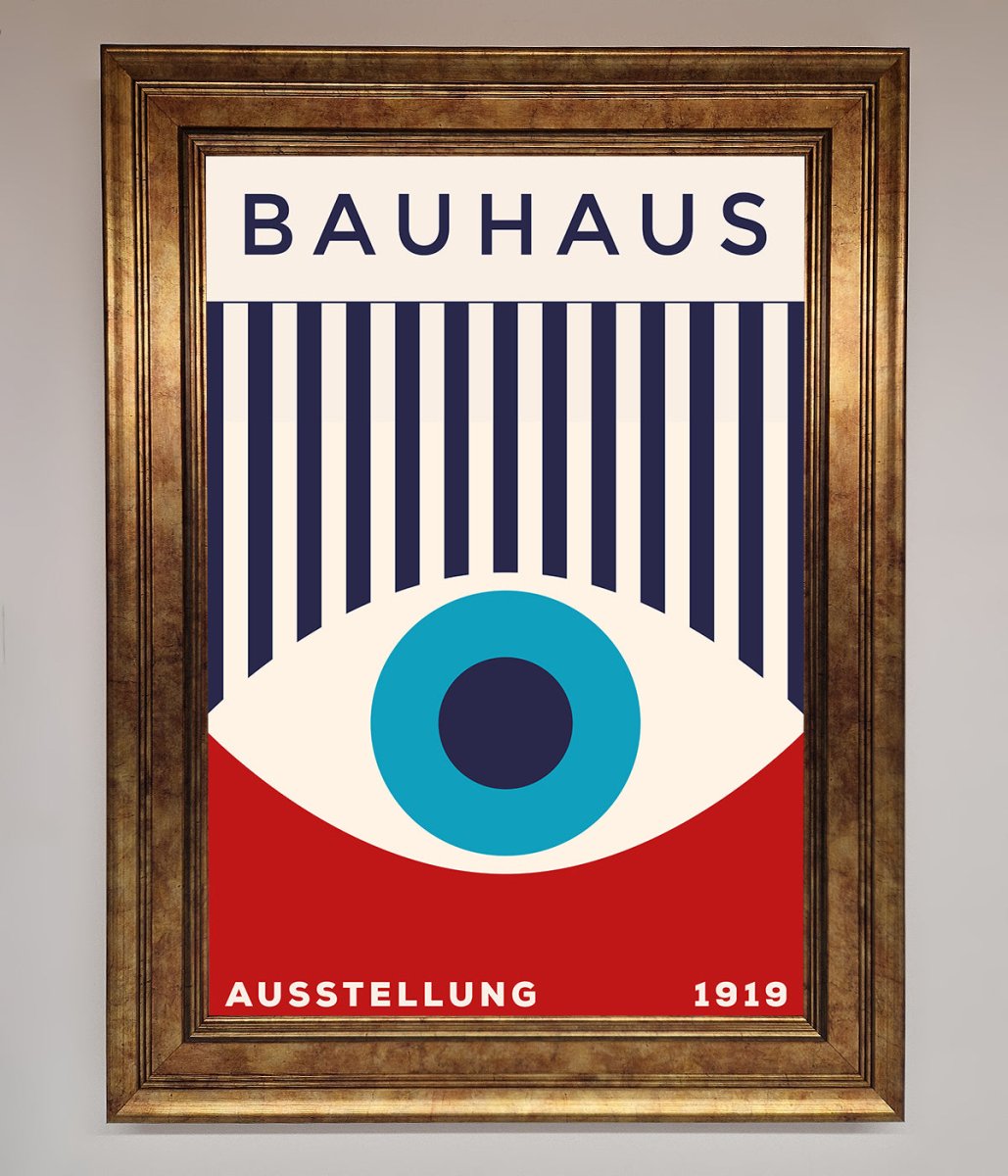 Red and Blue Eye Framed Wall Art