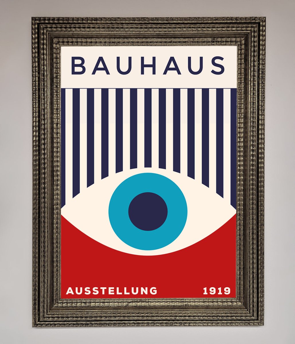 Red and Blue Eye Framed Wall Art