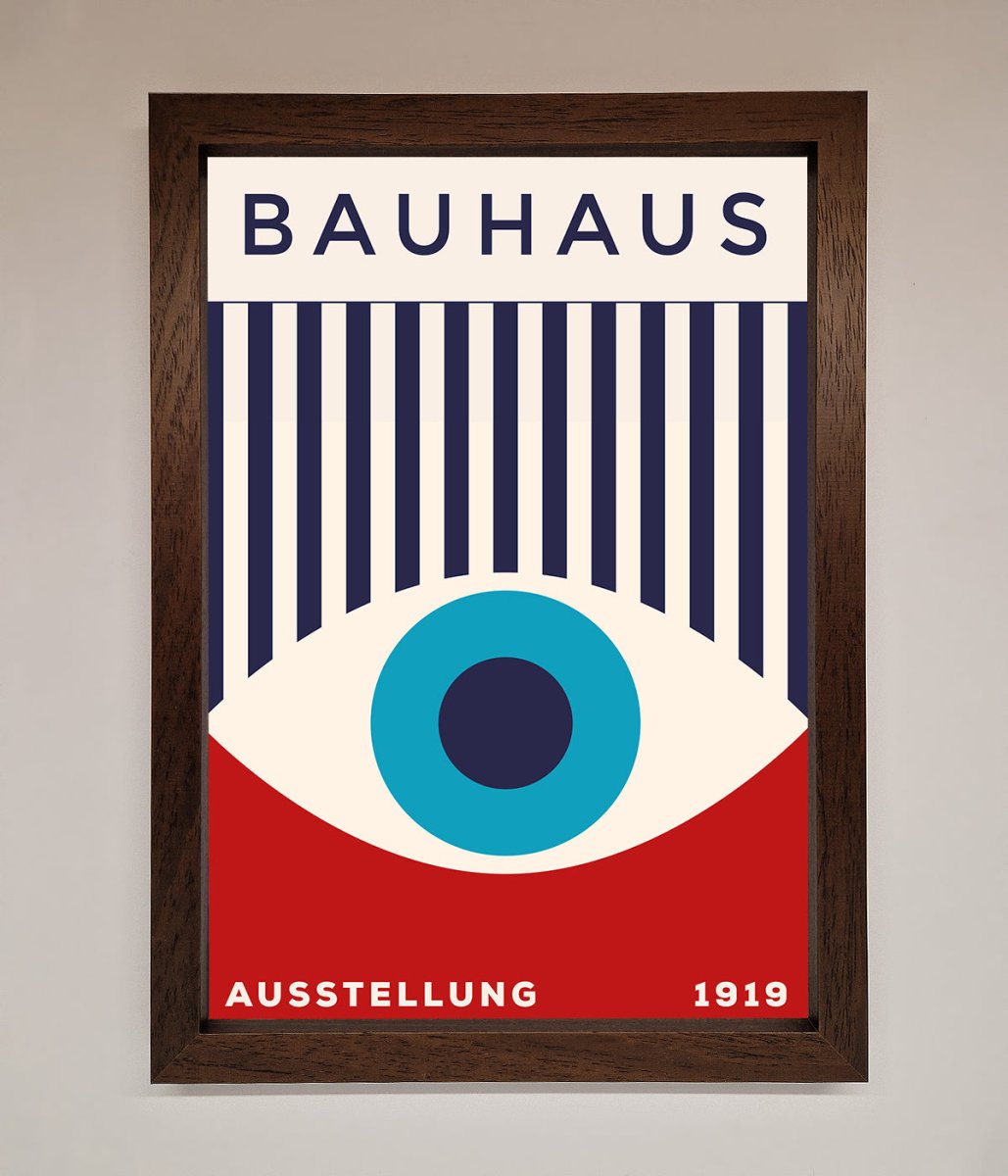 Red and Blue Eye Framed Wall Art