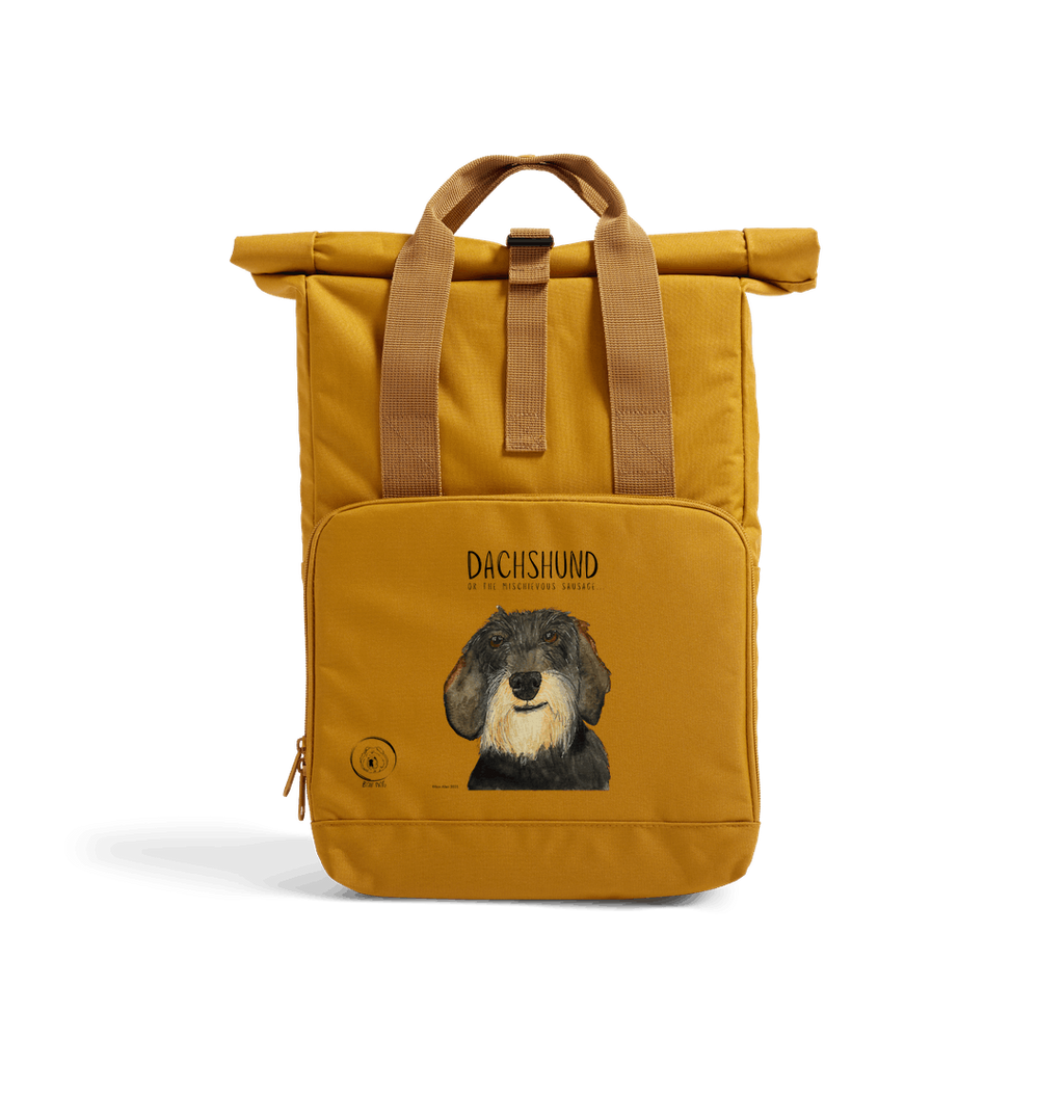 Wire Haired Dachshund Roll Top Backpack