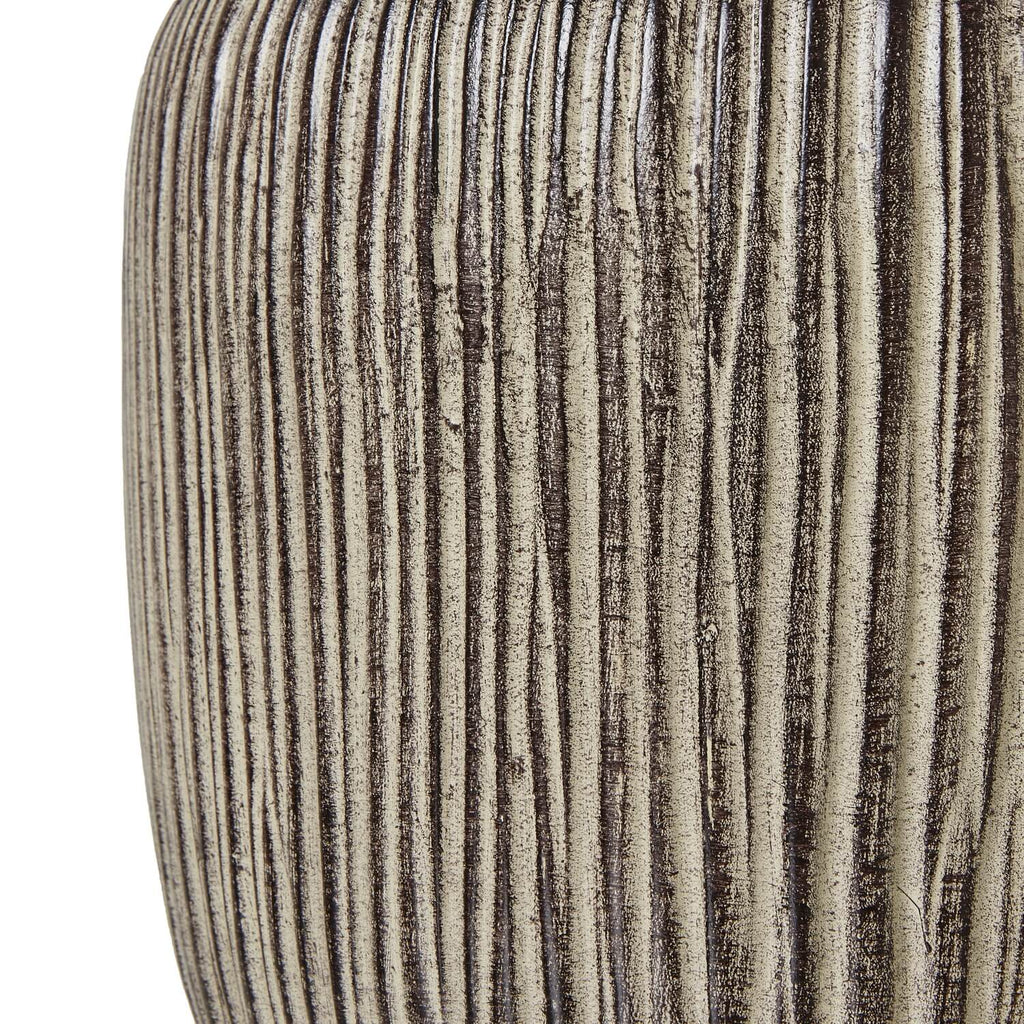 Handcrafted ochre table lamp with textured resin base and linen shade, warm earthy glow for cozy ambiance. by RoomLondon at brixbailey.com