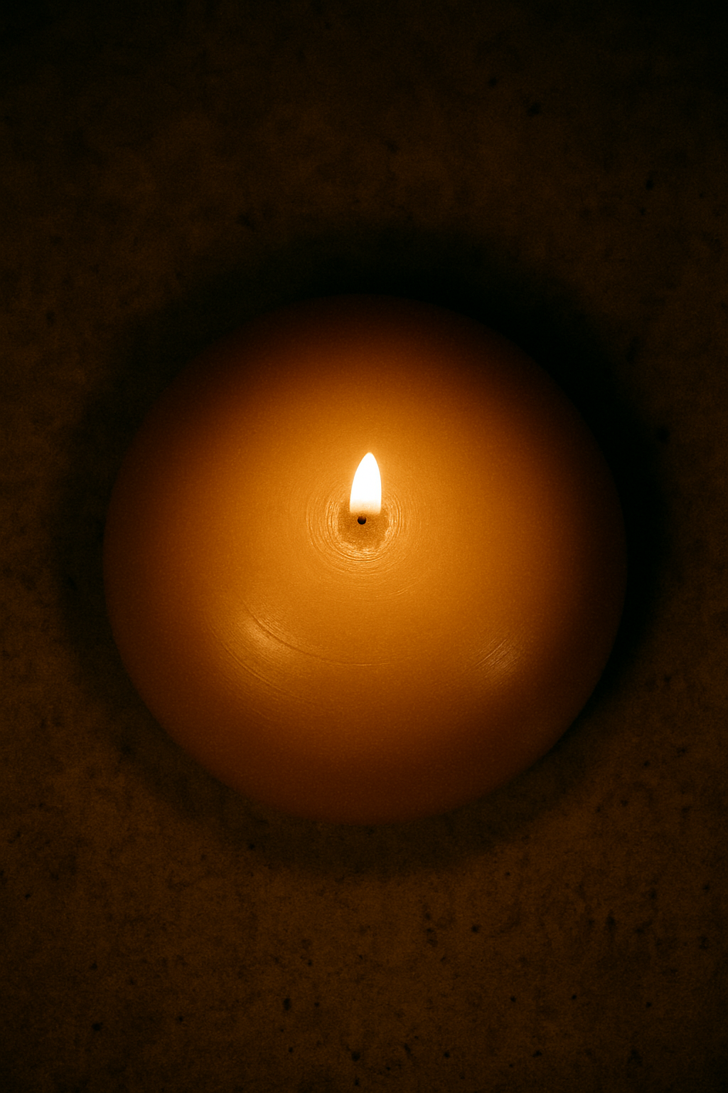 Hemisphere Beeswax Pillar Candle