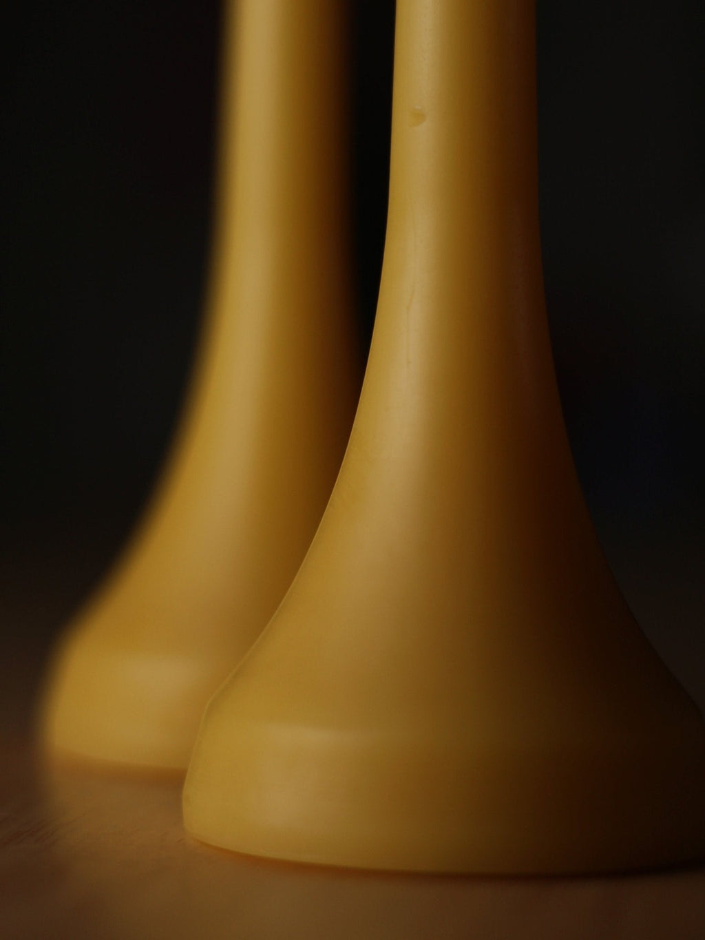 Double Dinner Pillar Candles Pure Beeswax