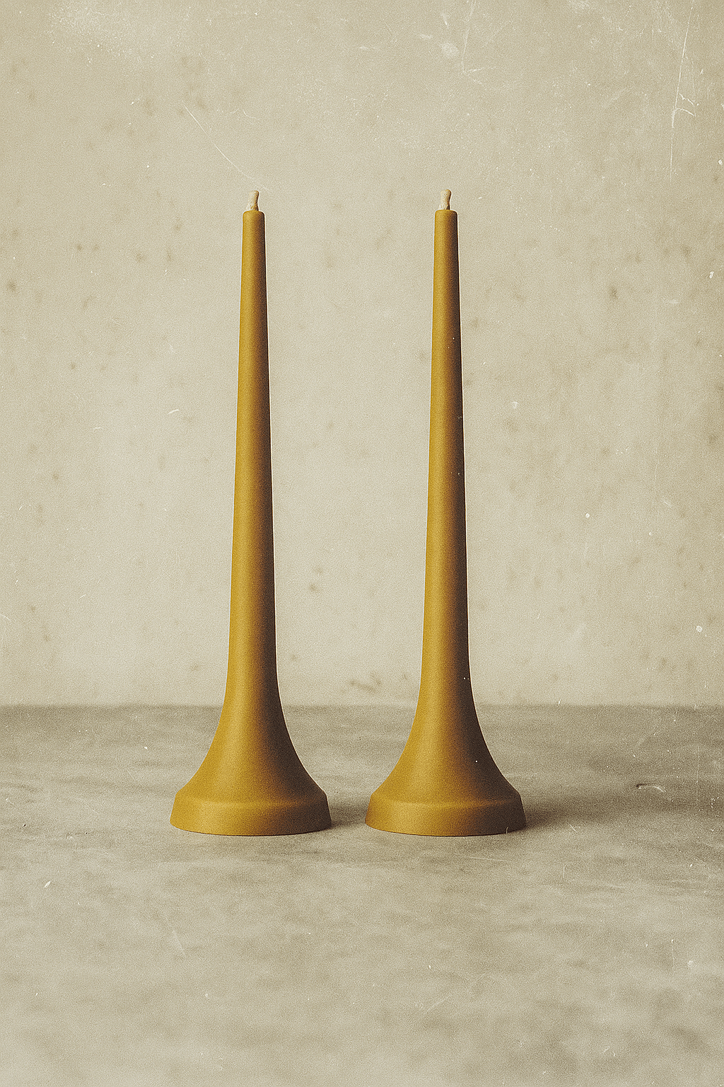 Double Dinner Pillar Candles Pure Beeswax