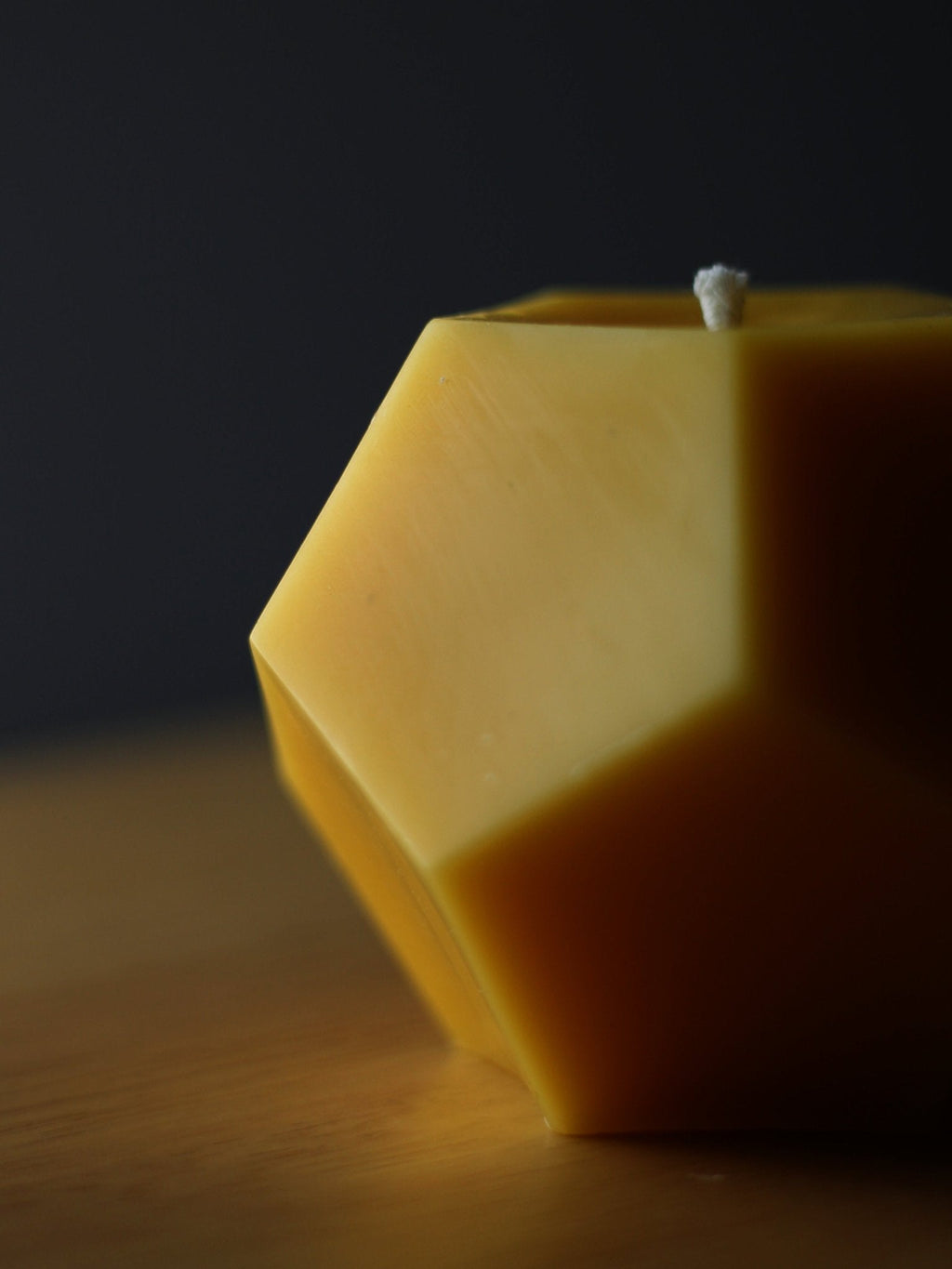 Dodecahedron Beeswax Pillar Candle