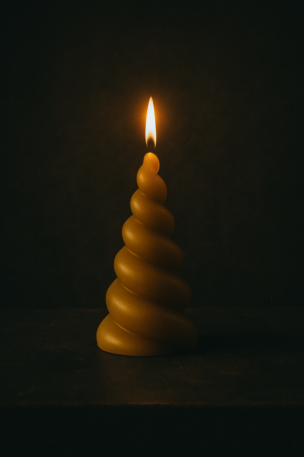 Unicorn Horn Beeswax Candle