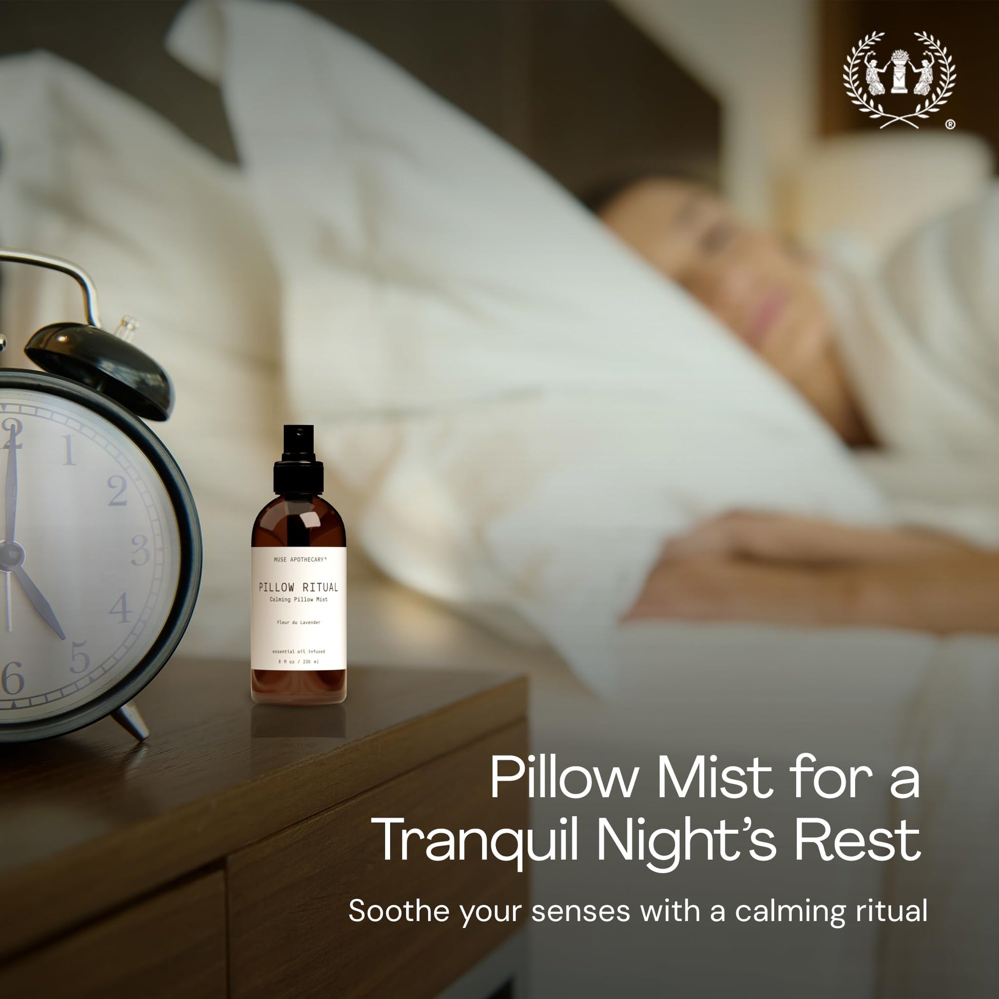 Pillow Ritual Aromatic Calming Mist 4 oz with Bergamot Lavender and Sandalwood