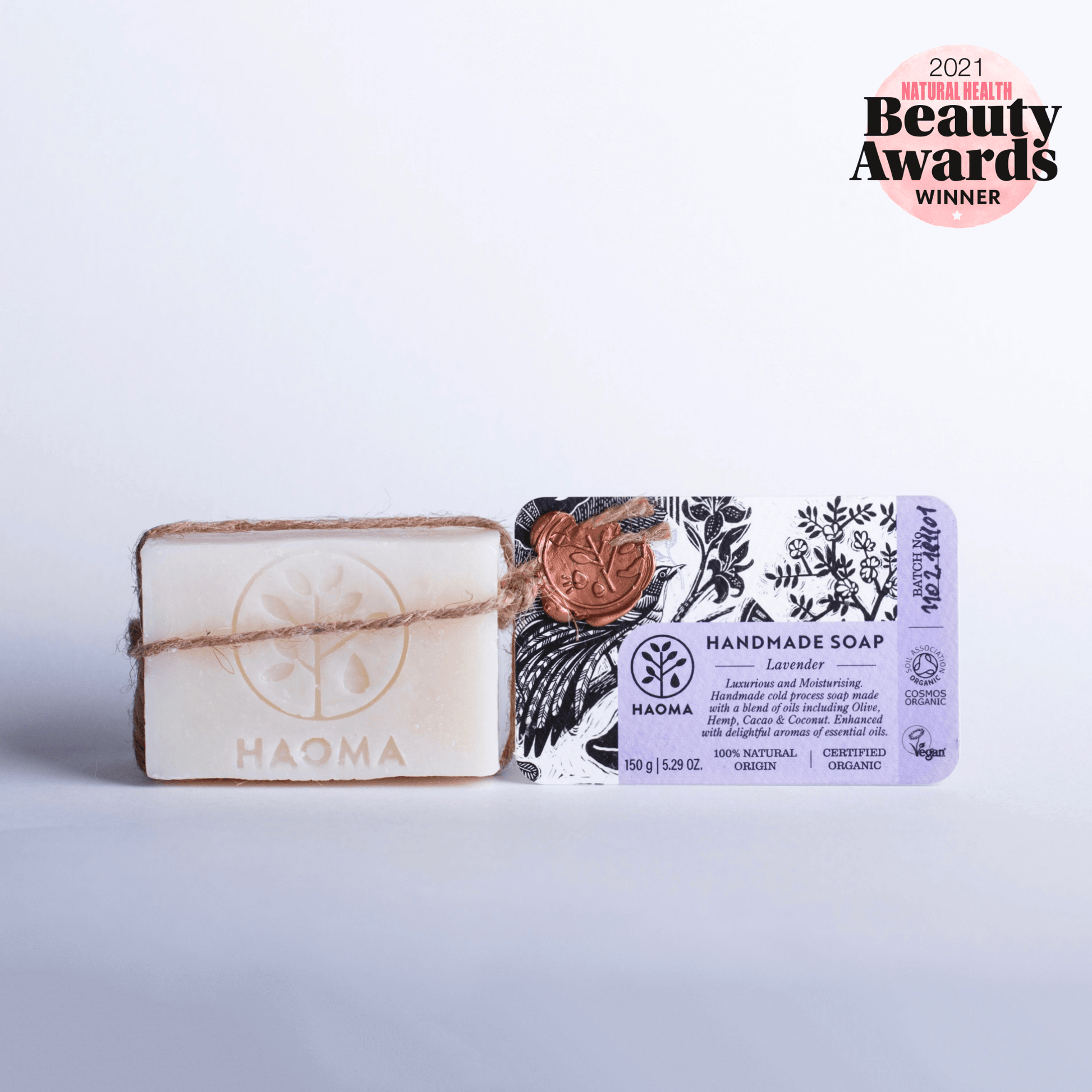 Handmade Lavender Soap Natural Cold Processed Bar