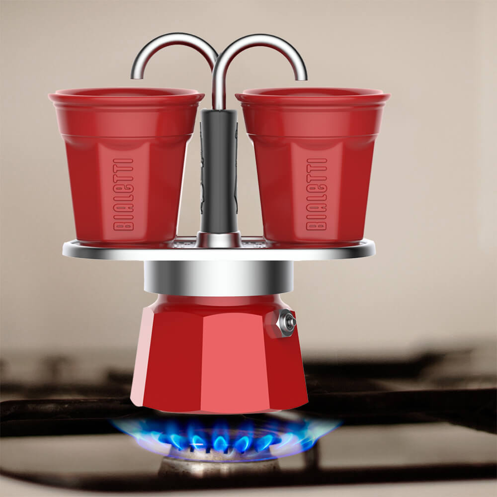 Mini Express Double Serve Stovetop Coffee Maker 2 Cups