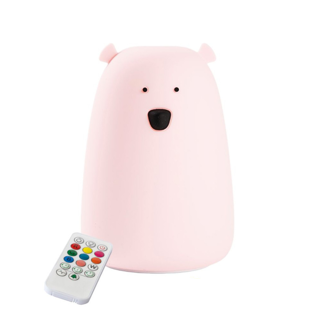 Big Teddy Bear Night Lamp – Safe, Soft, & Colorful LED Light by Rabbit & Friends at brixbailey.com