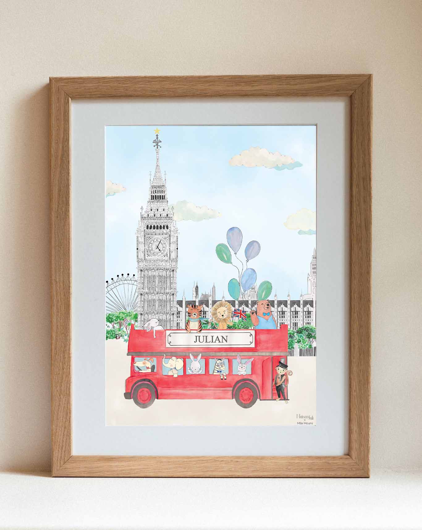 The Animals and Big Ben Personalised for Boys