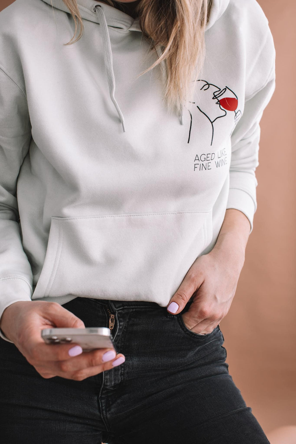 Aged Like Fine Wine Hoodie – Unisex & Eco-Friendly by Black Giraffe Brand at www.brixbailey.com