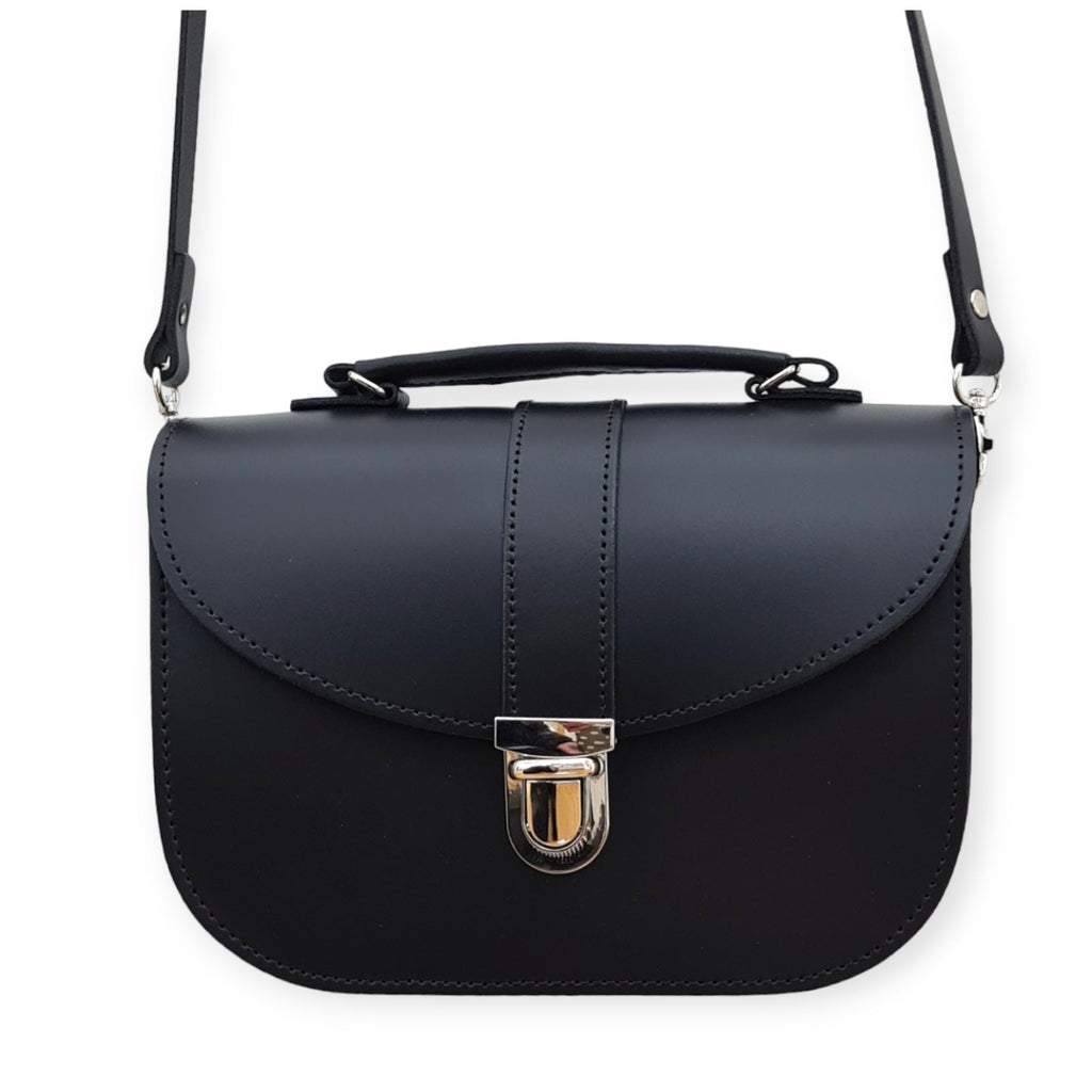 Handmade Leather Bag in Black