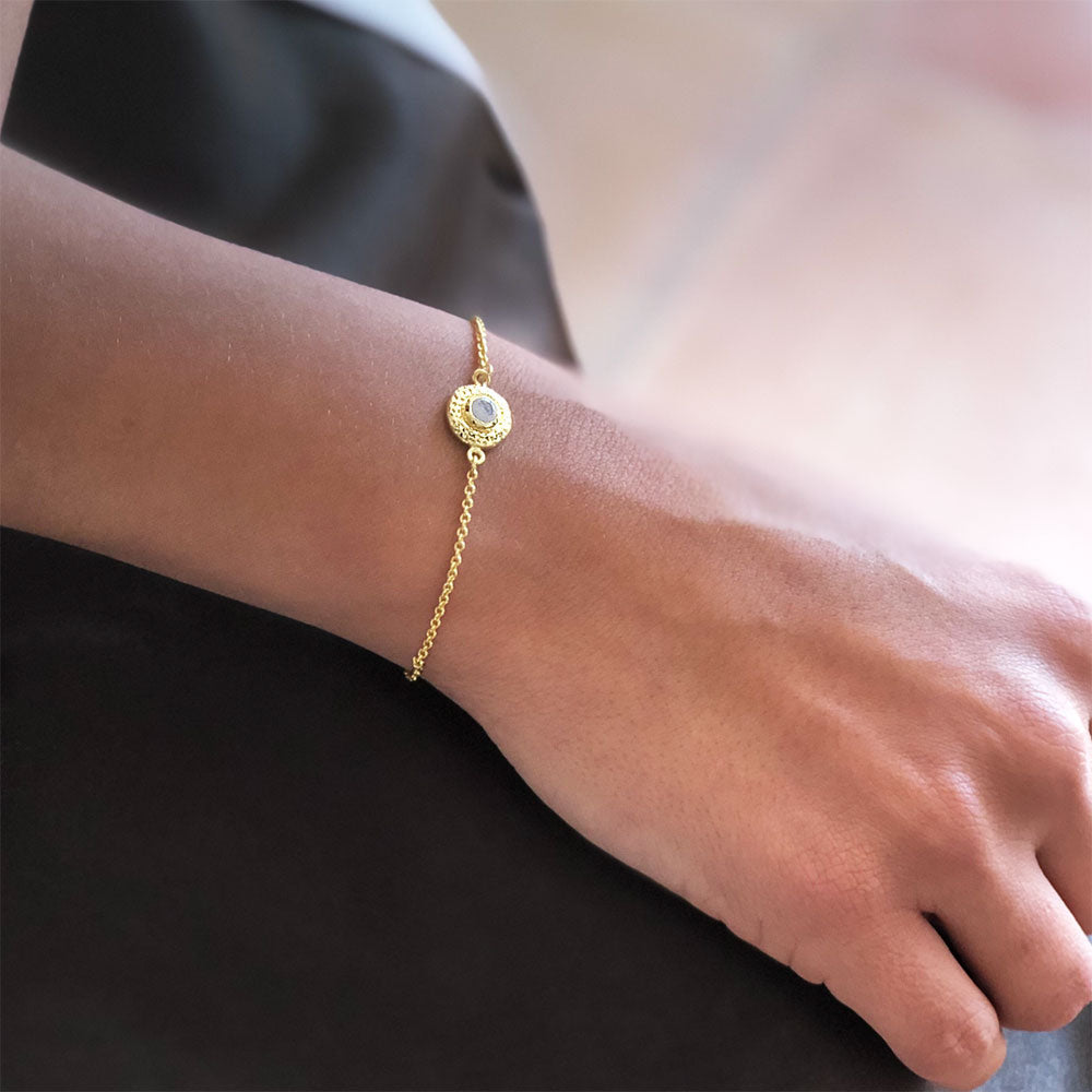 Luna Gemstone Bracelet Amethyst