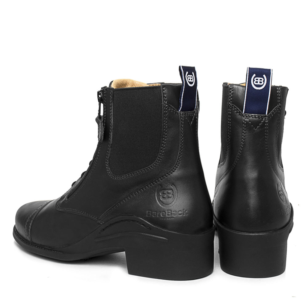 Zip Jodhpur Boots in Black