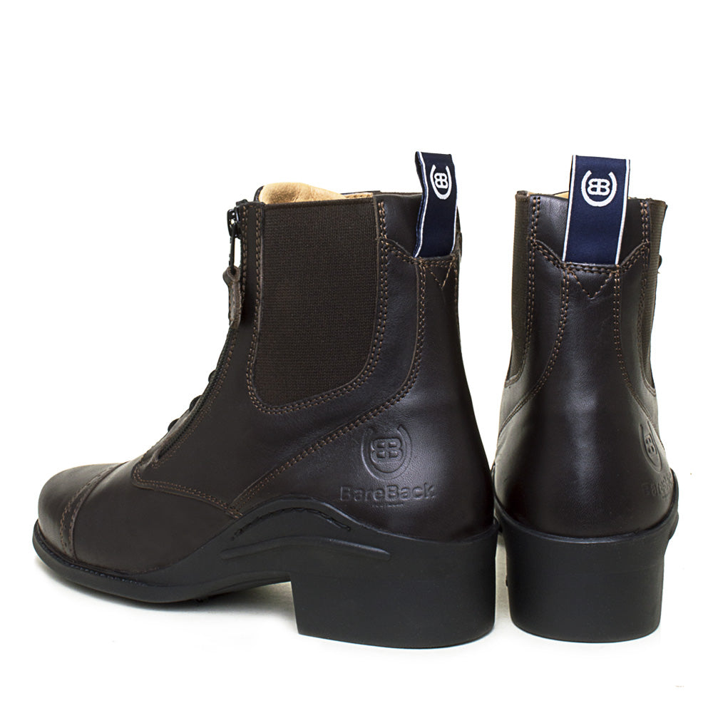 Zip Jodhpur Boots in Brown