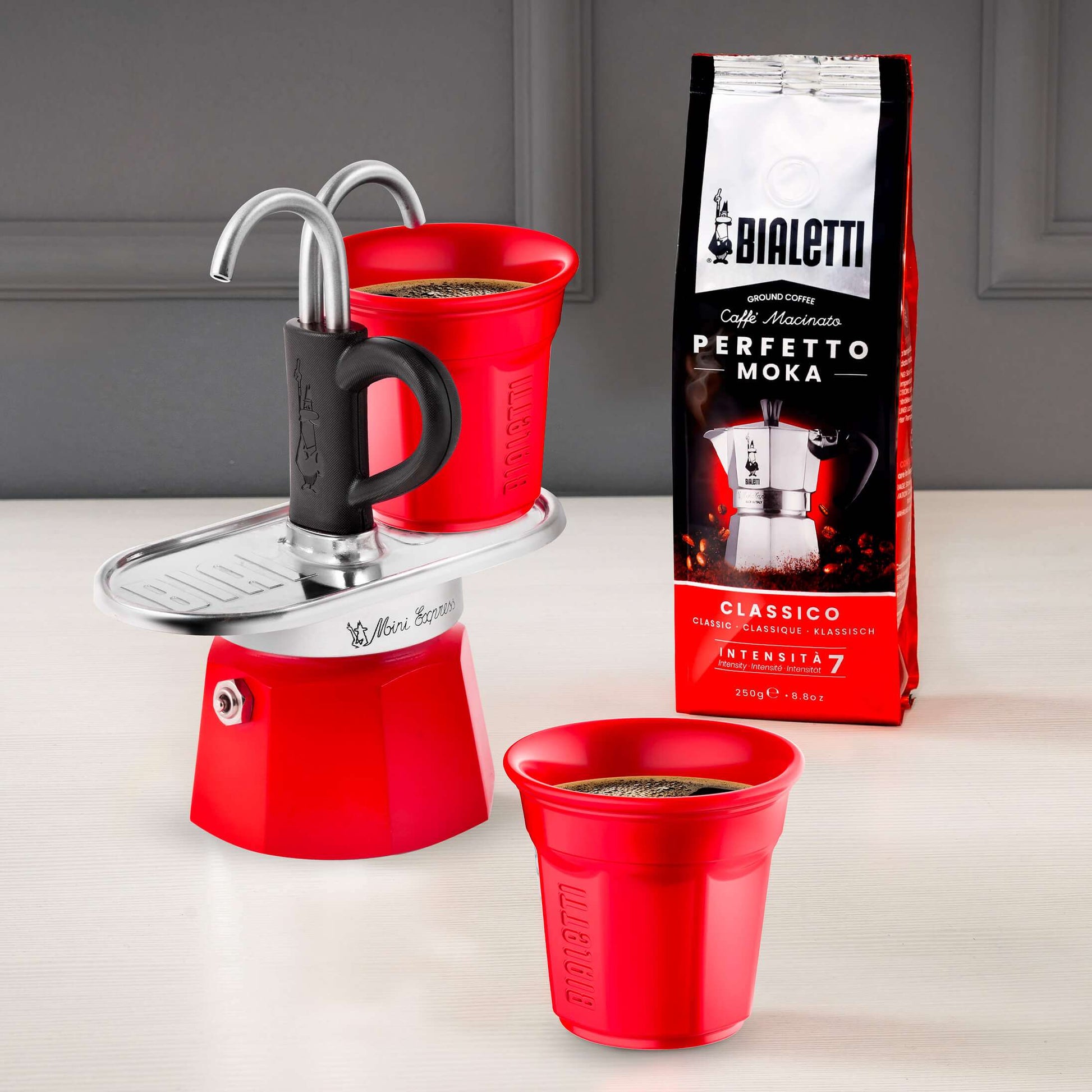 Mini Express Double Serve Stovetop Coffee Maker 2 Cups