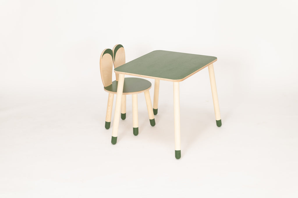 playful birch plywood bunny kids chair in a sunlit playroom corner