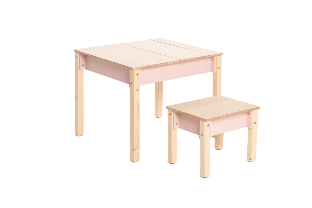 a playful birchwood kids chair with a secret storage compartment for toys