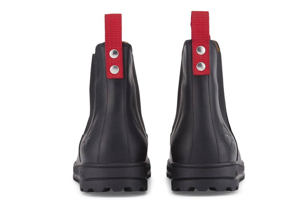 Men's Black Leather Winter Chelsea Boot