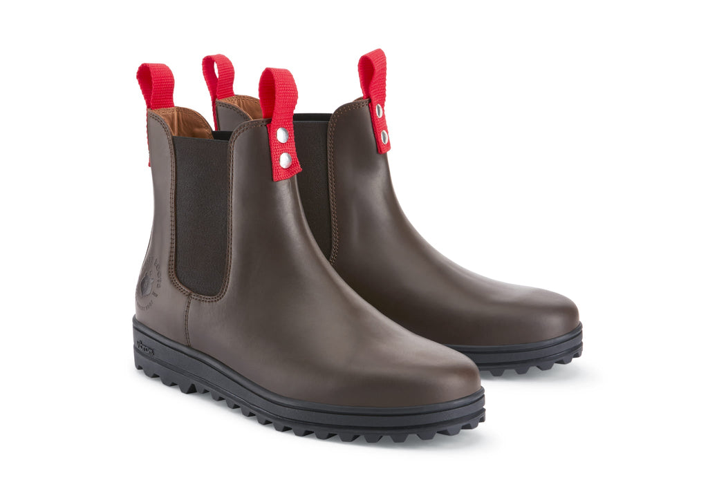 Men's Brown Leather Winter Chelsea Boot