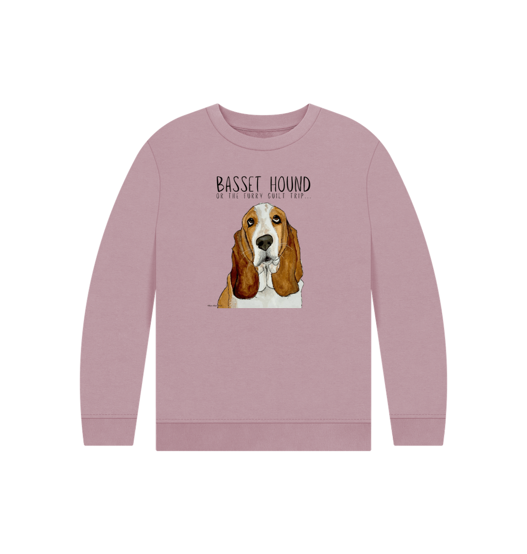 Basset Hound Child's Sweatshirt in Organic Cotton