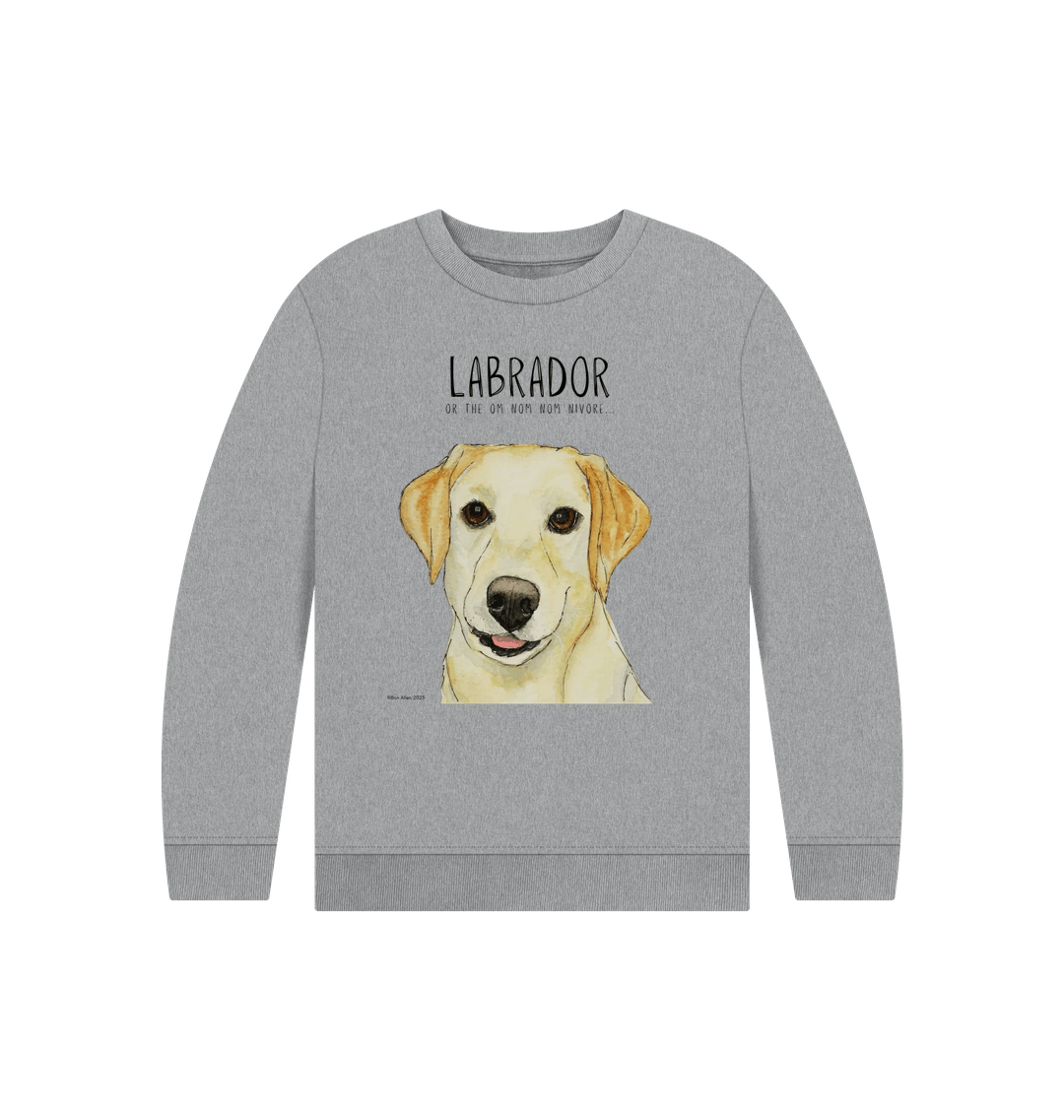 Yellow Labrador Kids Sweatshirt Crumb Catcher in Chief