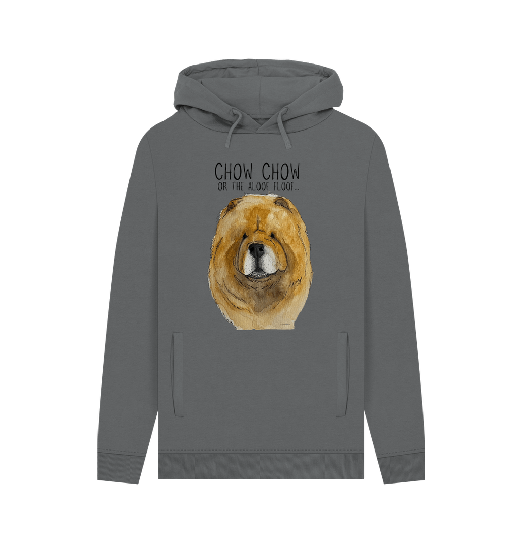 Red Chow Chow Men's Hoodie with Pocket Detail