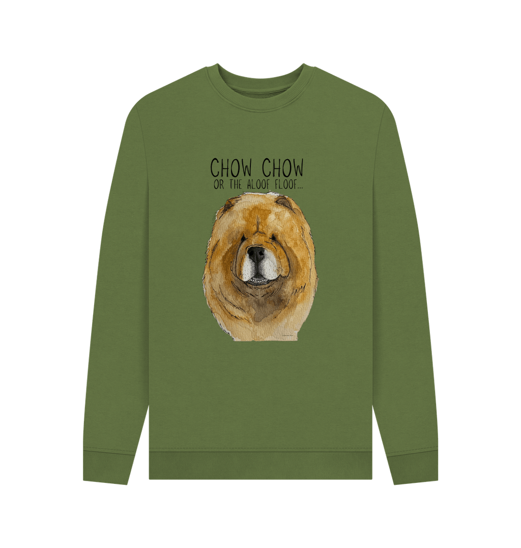Red Chow Chow Men's Crewneck Sweatshirt
