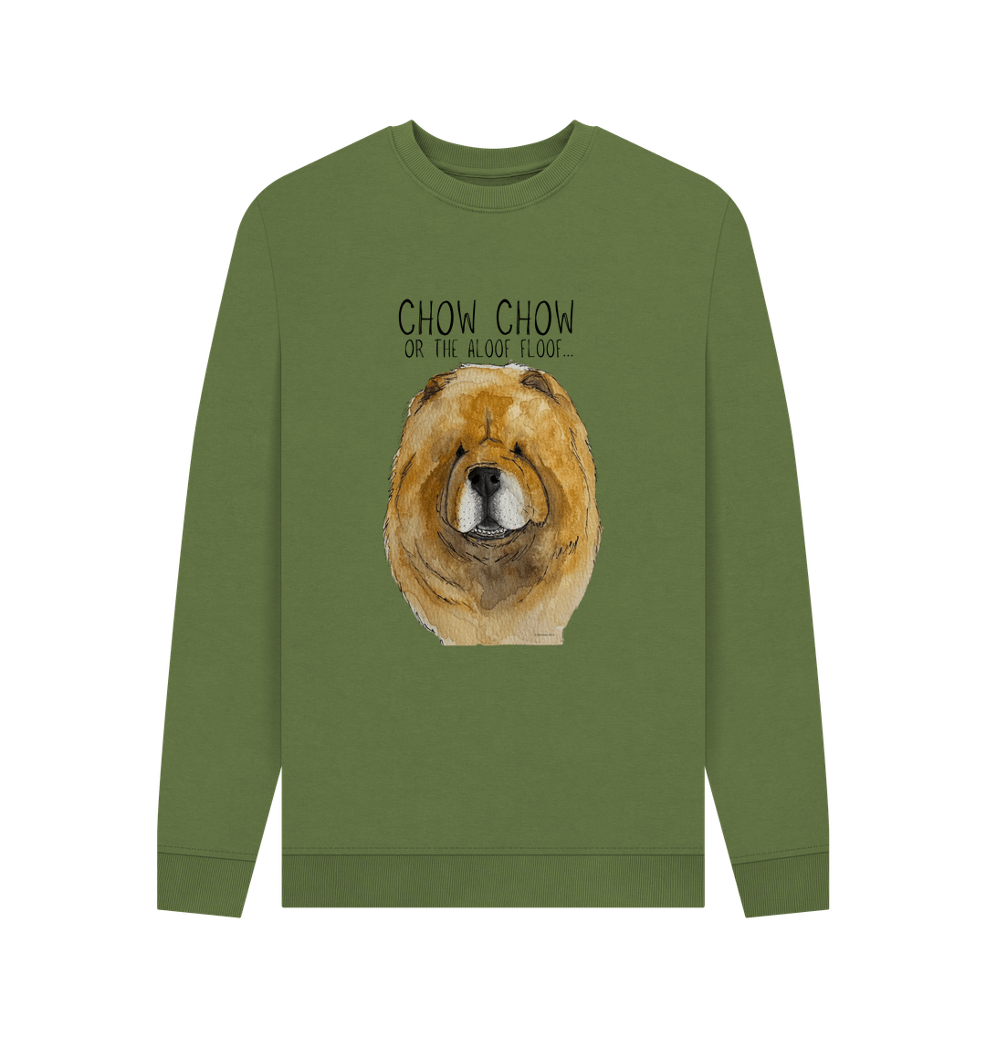 Red Chow Chow Men's Crewneck Sweatshirt