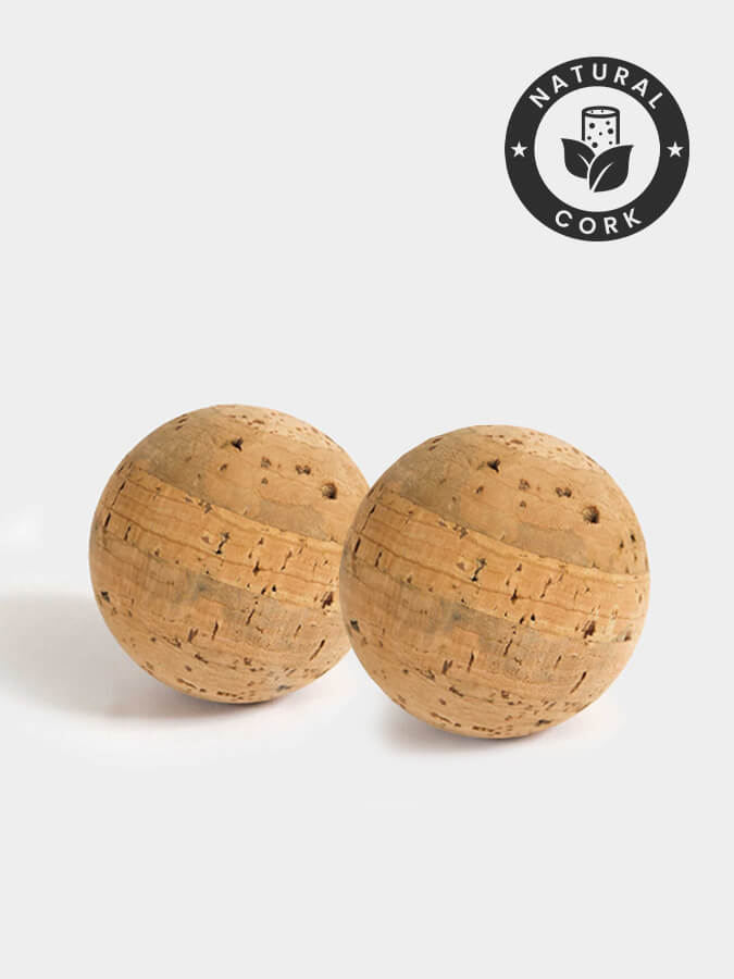 Cork Massage Balls Twin Pack