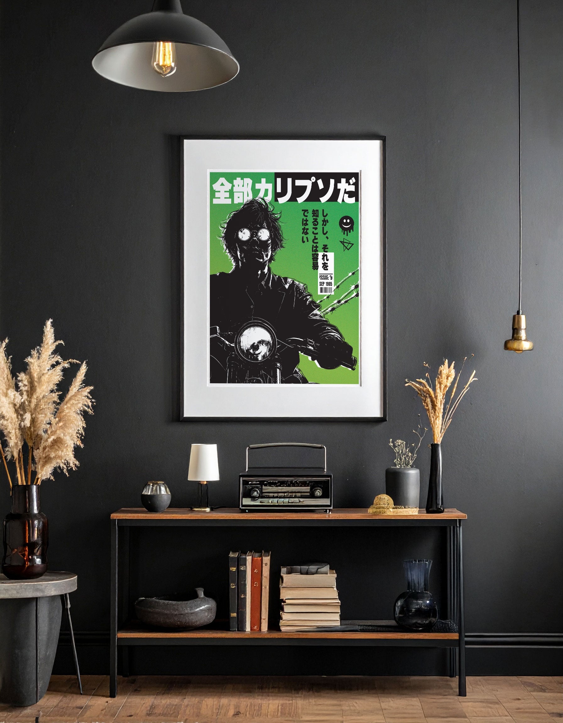 Calypso Neo Noir Motorcycle Art Print