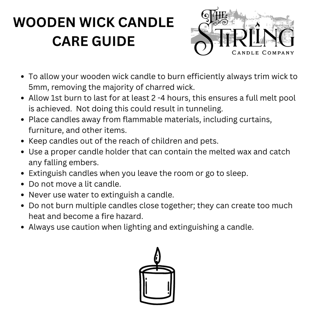Dark Honey and Sandalwood Travel Tin Candle with Wooden Wick