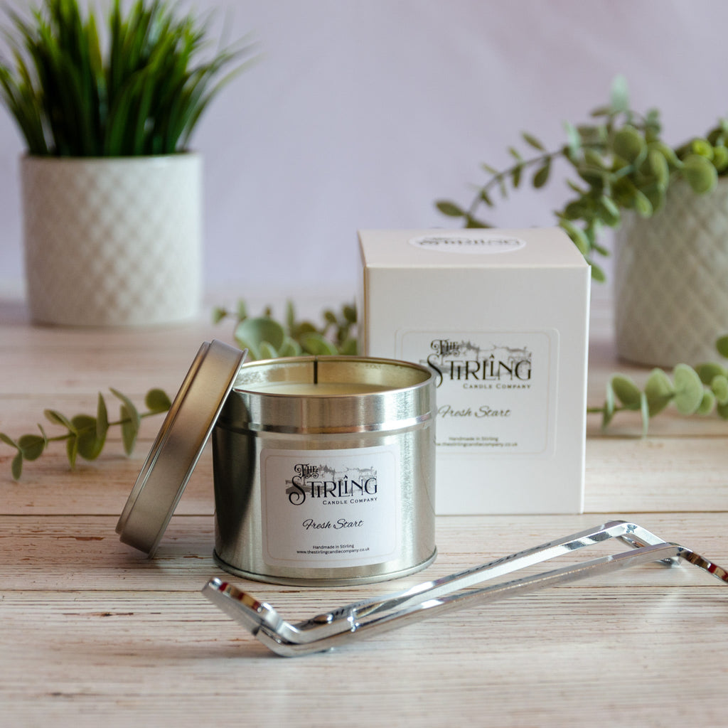 Fresh Start Travel Tin Candle with Wooden Wick