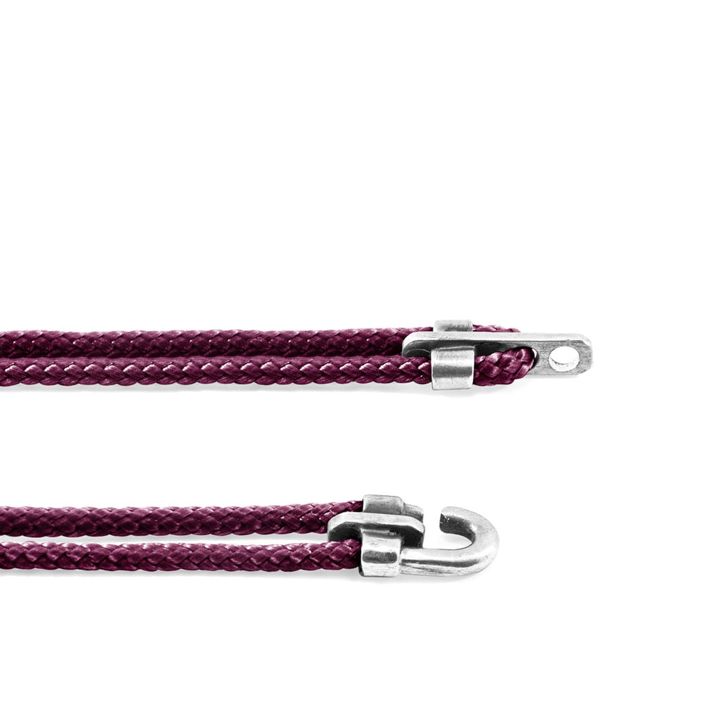 Elevate Your Style with the Canterbury Silver and Rope Bracelet - Superior Craftsmanship & Timeless Elegance by ANCHOR & CREW at www.brixbailey.com