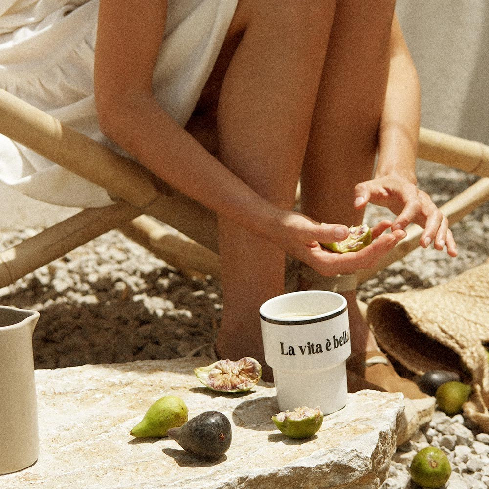 a functional ceramic mug with 300ml capacity on a clean kitchen countertop