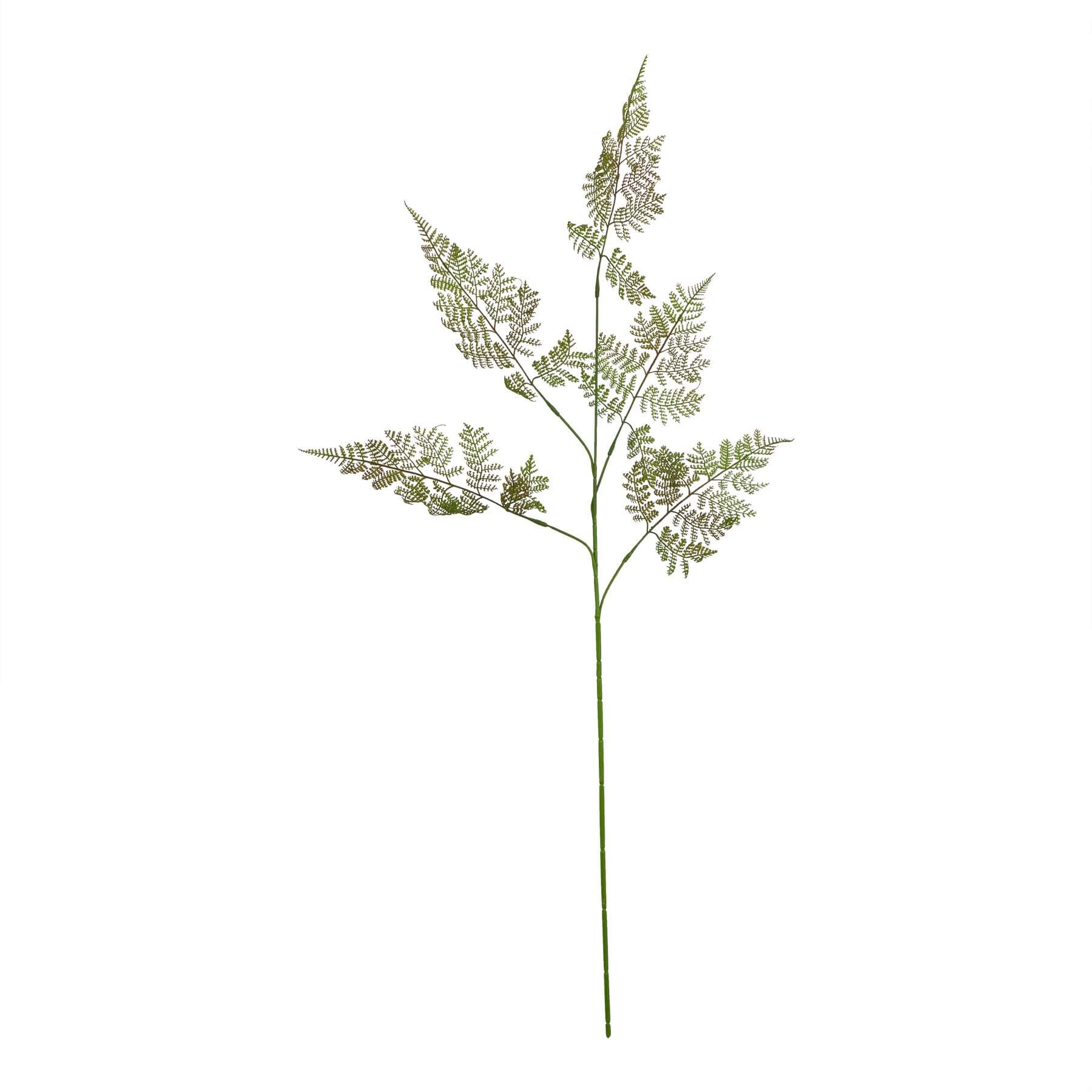 Large artificial bracken fern spray with lifelike green fronds, perfect for home decor  by sostter at brixbailey.com