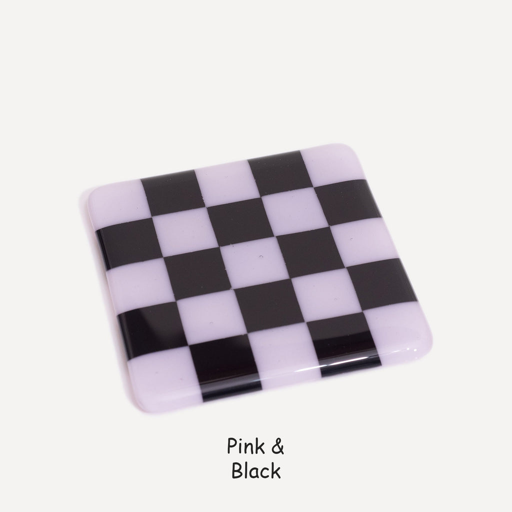 10cm Chequered Dual Colour Coaster Oceanside Collection