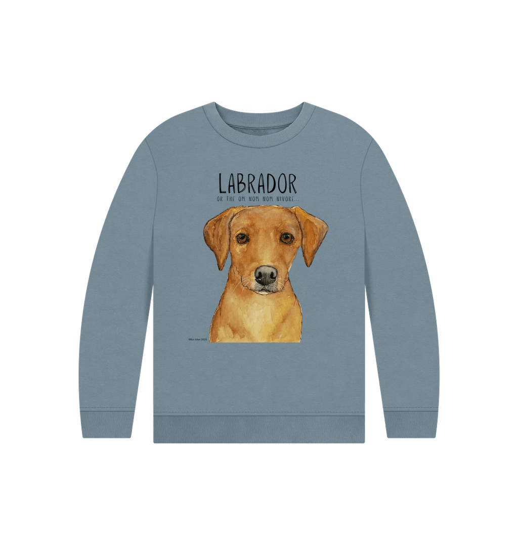 Crumb Catcher in Chief Fox Red Labrador Kids Sweatshirt