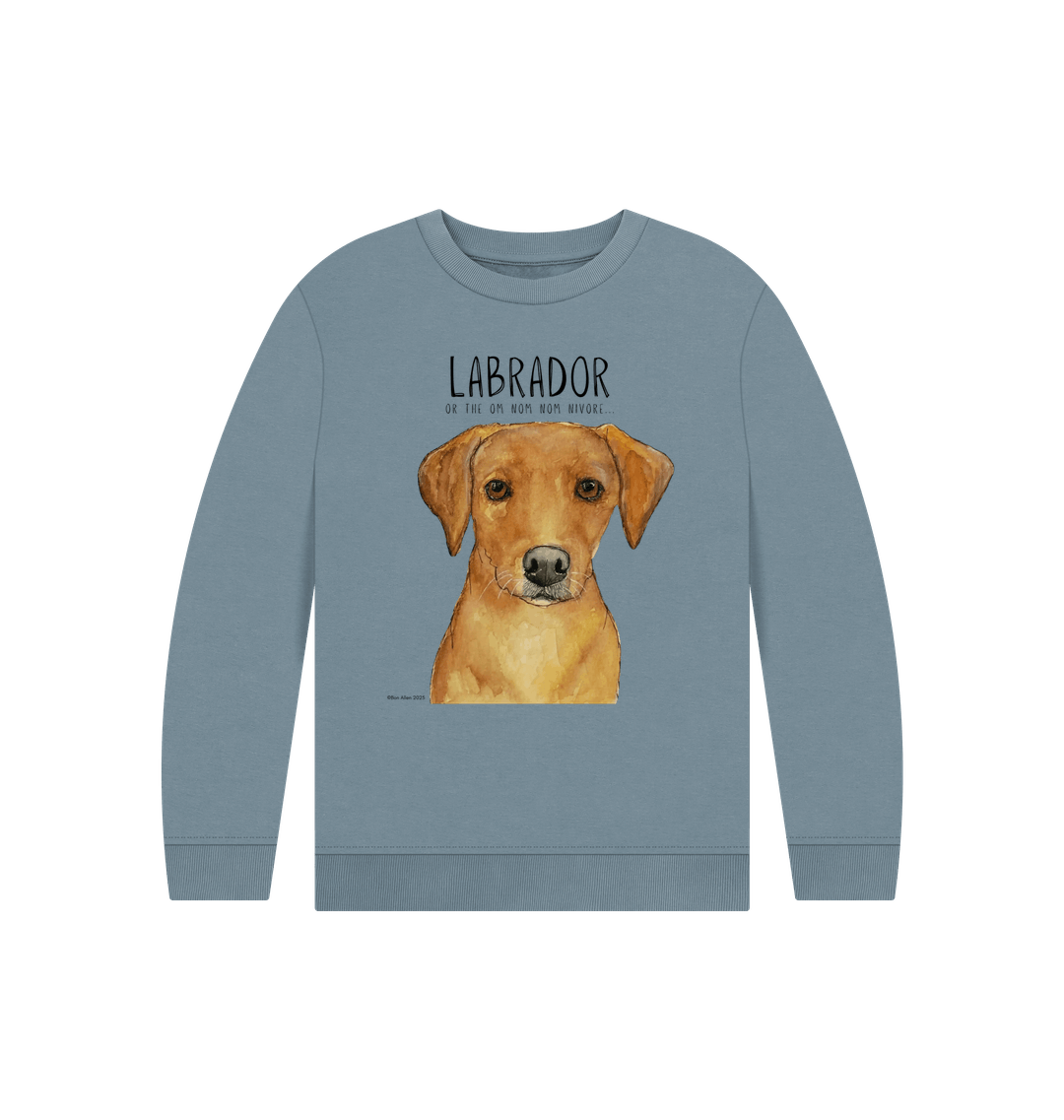 Crumb Catcher in Chief Fox Red Labrador Kids Sweatshirt