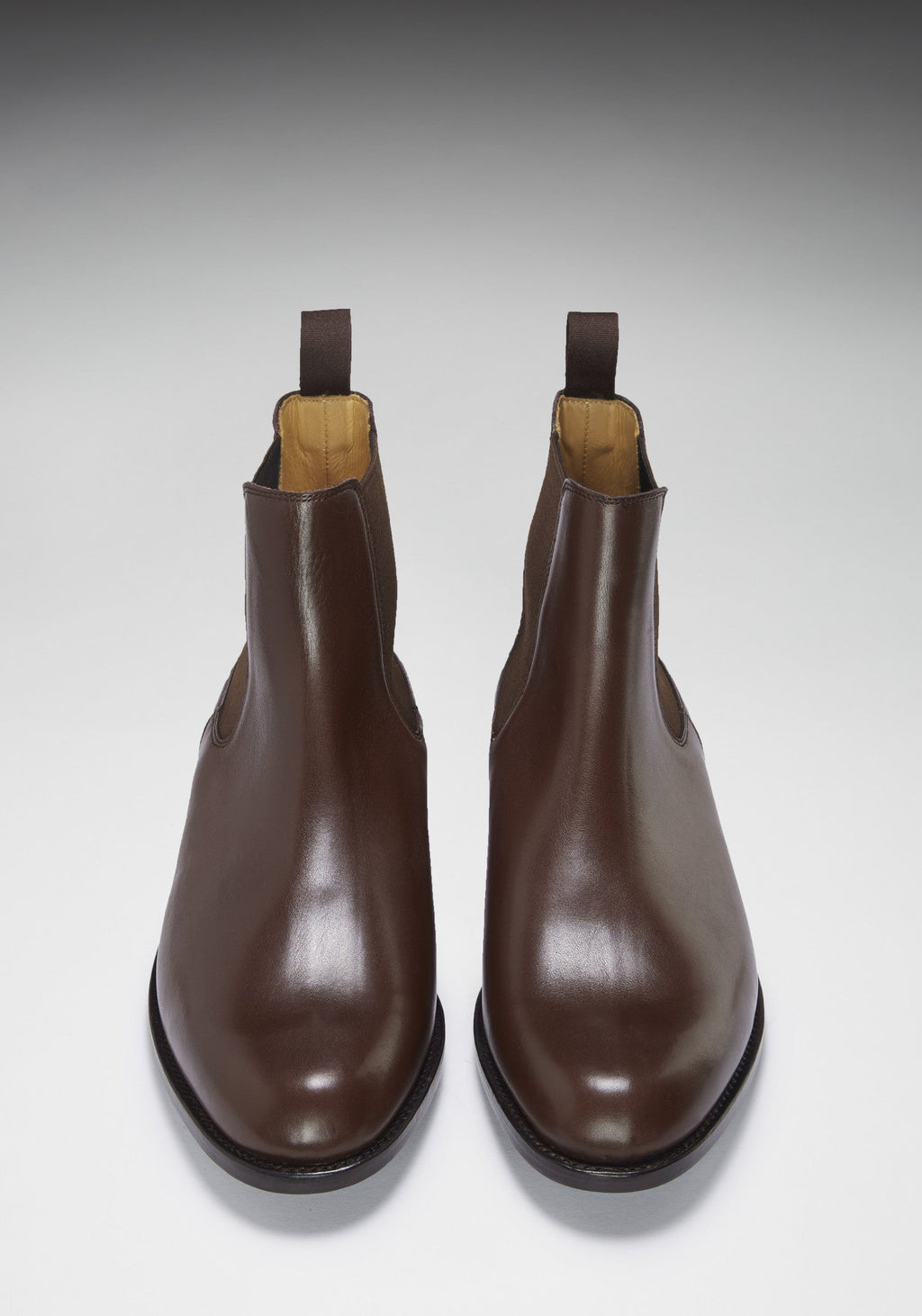 Brown Leather Chelsea Boots