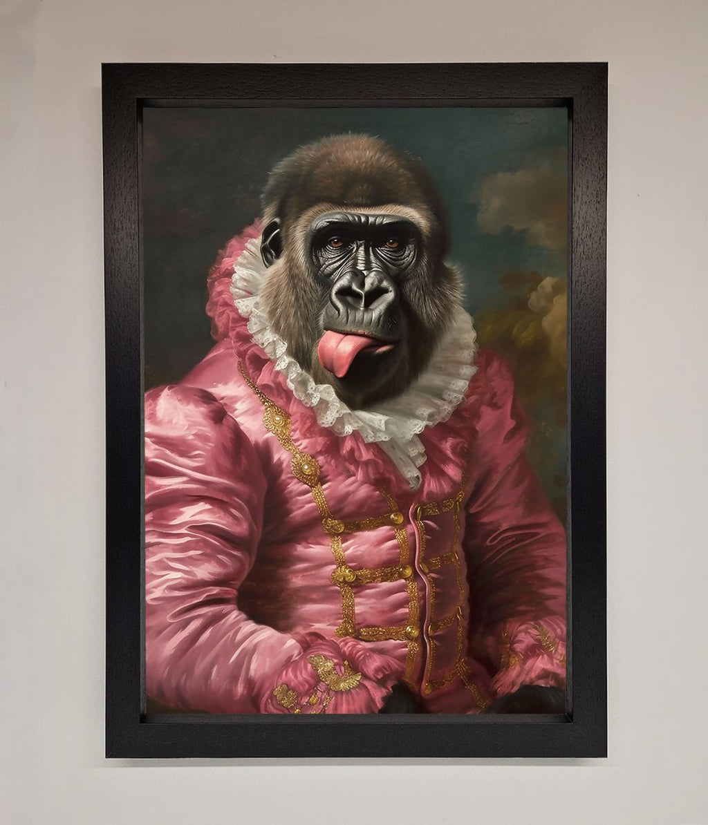 Cheeky Gorilla Framed Poster