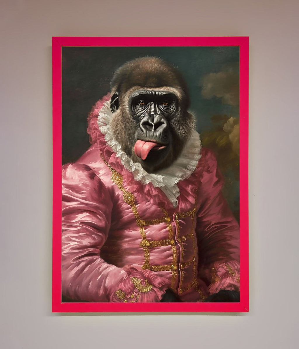 Cheeky Gorilla Framed Poster