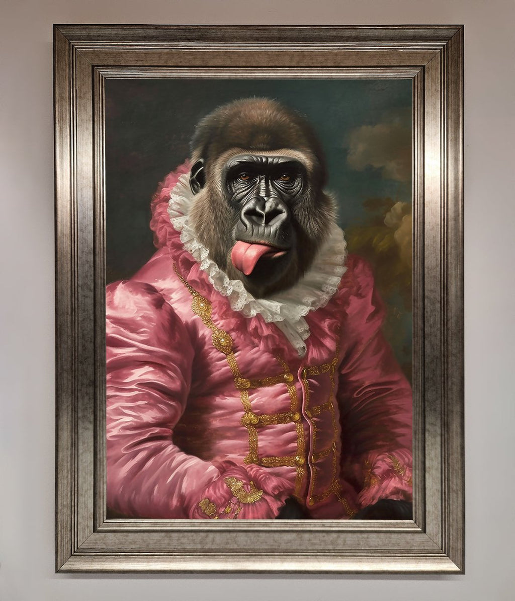 Cheeky Gorilla Framed Poster