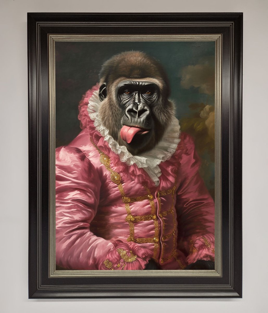 Cheeky Gorilla Framed Poster