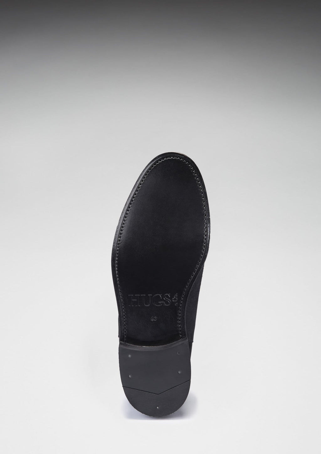 Black Suede Chelsea Boots with Leather Sole