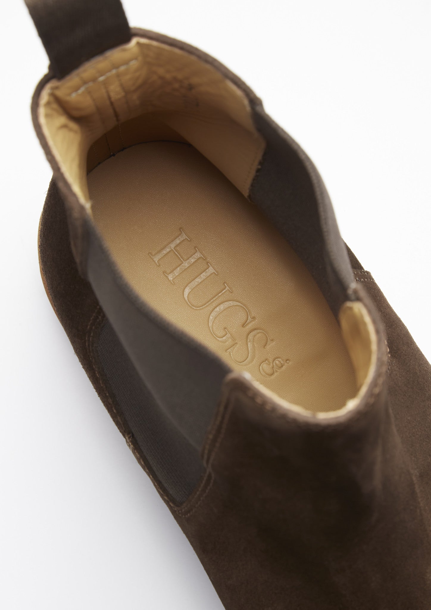 Brown Suede Chelsea Boots with Crepe Rubber Sole