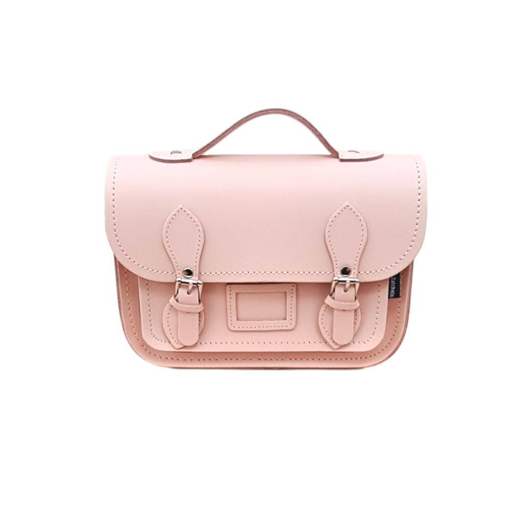 Cherry Blossom Leather Midi Satchel