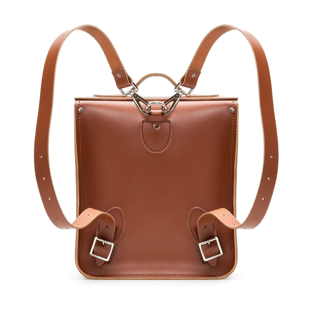 Handmade Leather City Backpack in Chestnut