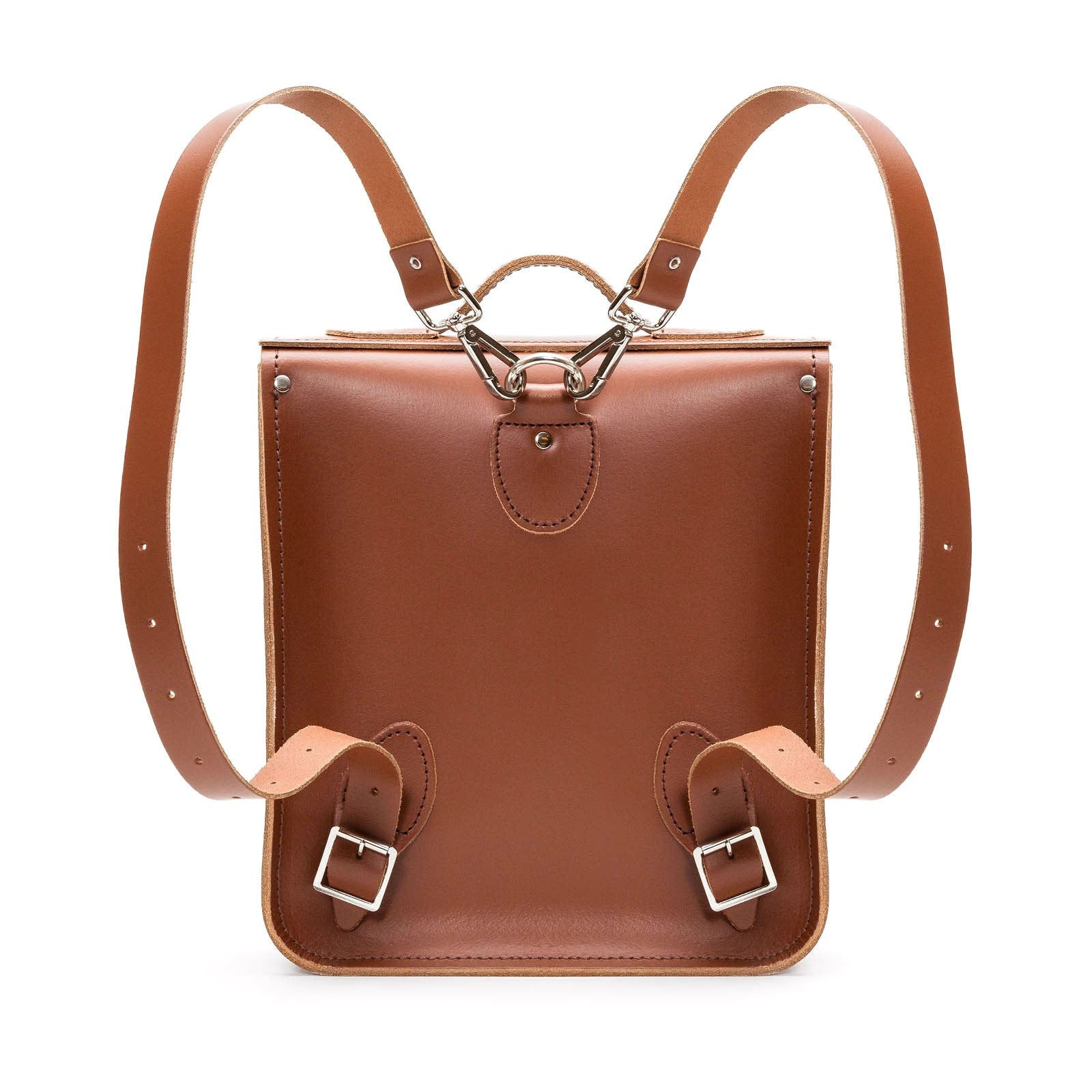 Handmade Leather City Backpack in Chestnut